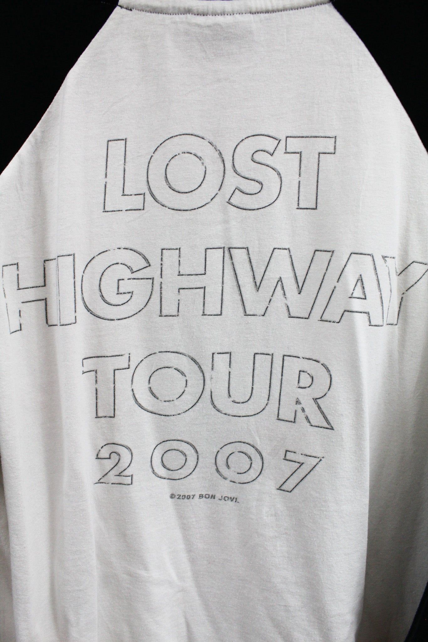 Vintage 07 Bon Jovi Tour Raglan Tee sold by HG Vintage product image thumbnail 4