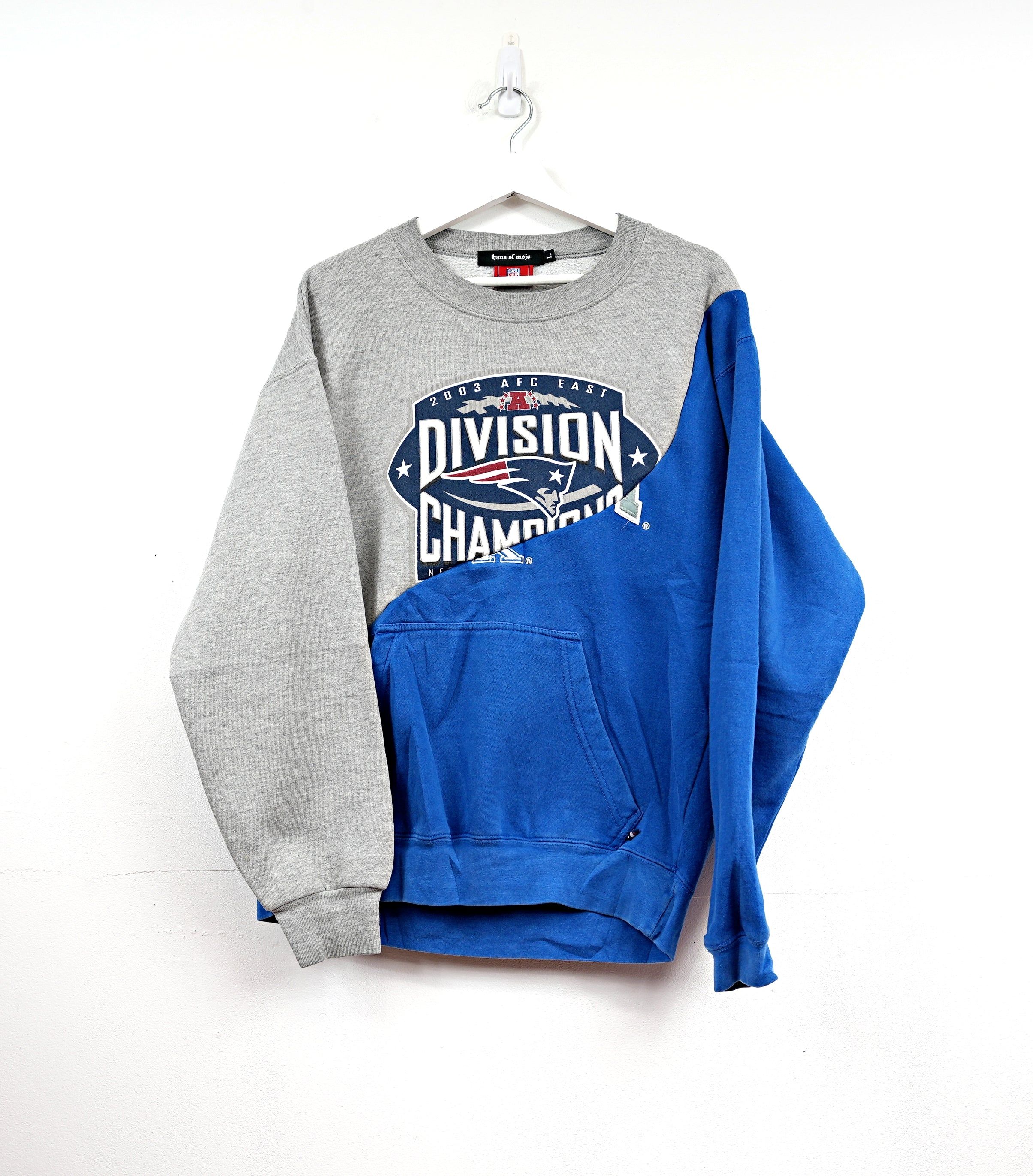 Haus Of Mojo Rework Patriots '03 Swirl Unisex Sweatshirt sold by HG Vintage