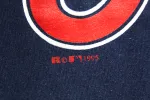 Z - Vintage 1995 MLB Cleveland Indians Script Henley Tee sold by HG Vintage