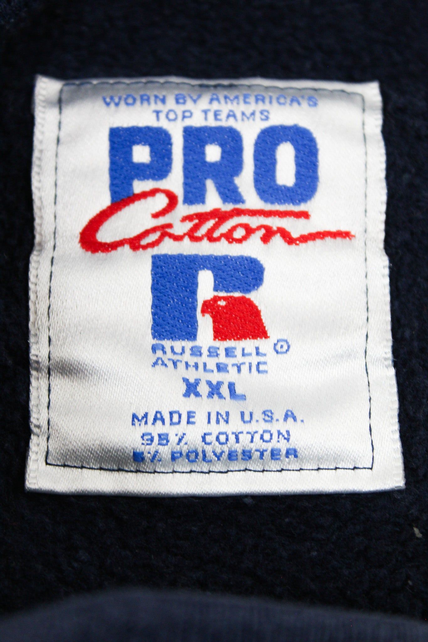 Vintage 90s Russell Athletic Made In USA Pro Cotton Crewneck sold by HG Vintage product image thumbnail 2