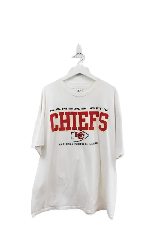 Z - NFL Kansas City Chiefs Script & Logo Tee sold by HG Vintage