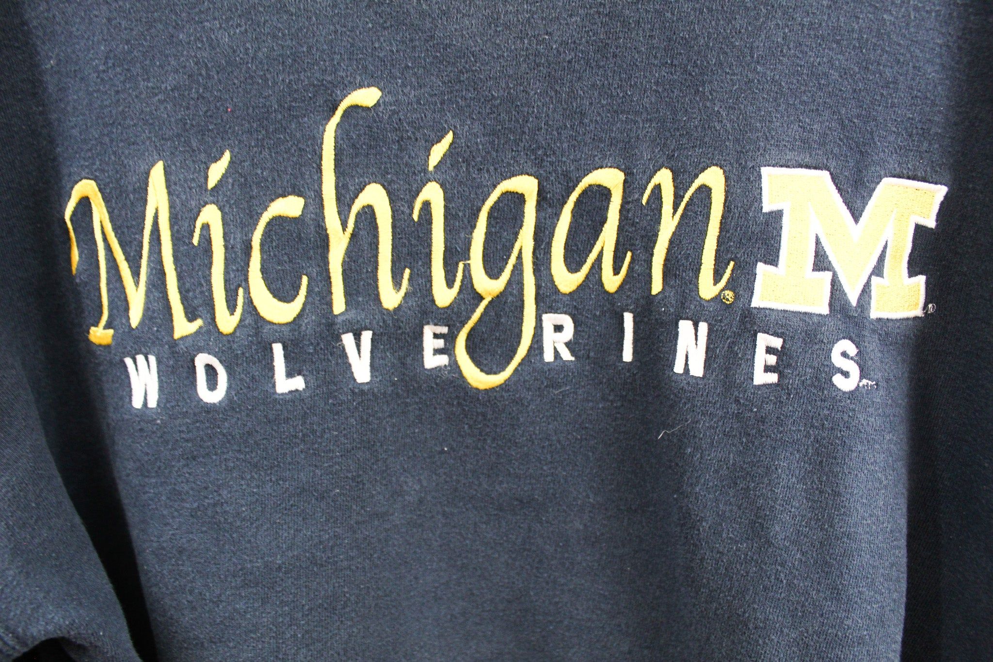 Michigan Wolverine Embroidered Script Crewneck sold by HG Vintage product image thumbnail 2