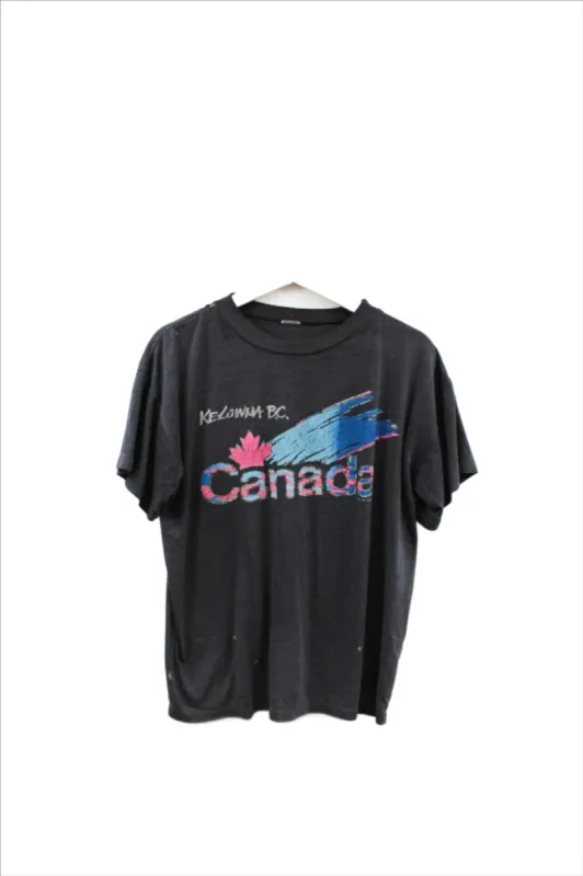 X - Vintage Single Stitch Kelowna B.C Canada Graphic Tee sold by HG Vintage