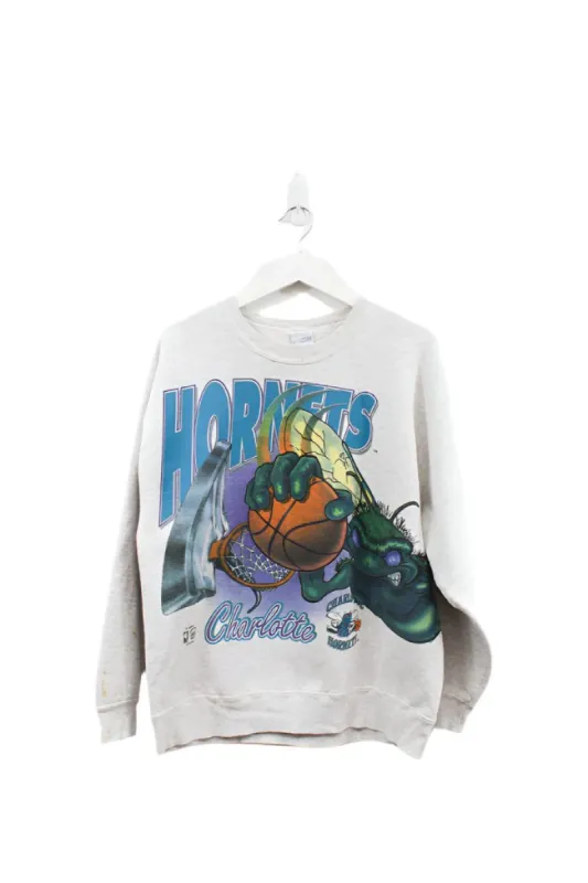 Z- Vintage Hornets Mascot Dunking NBA Salem Tag Crewneck sold by HG Vintage