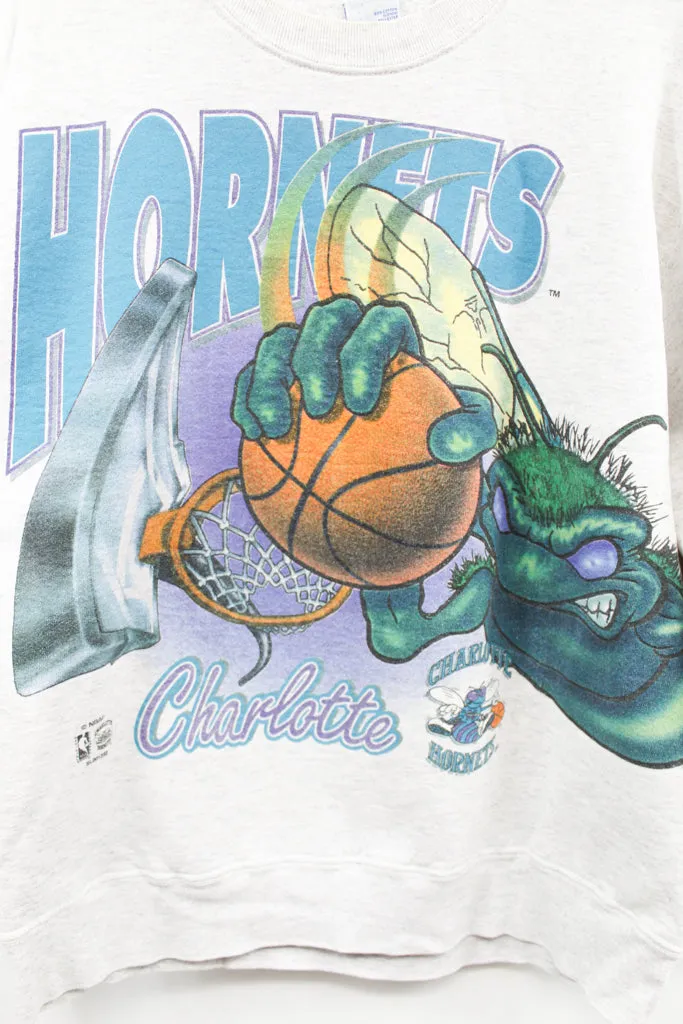 Z- Vintage Hornets Mascot Dunking NBA Salem Tag Crewneck sold by HG Vintage product image thumbnail 2