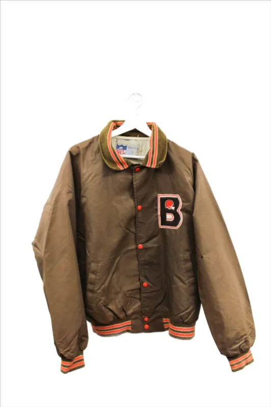 X - Vintage NFL Cleveland Browns Embroidered Satin Bomber Jacket sold by HG Vintage