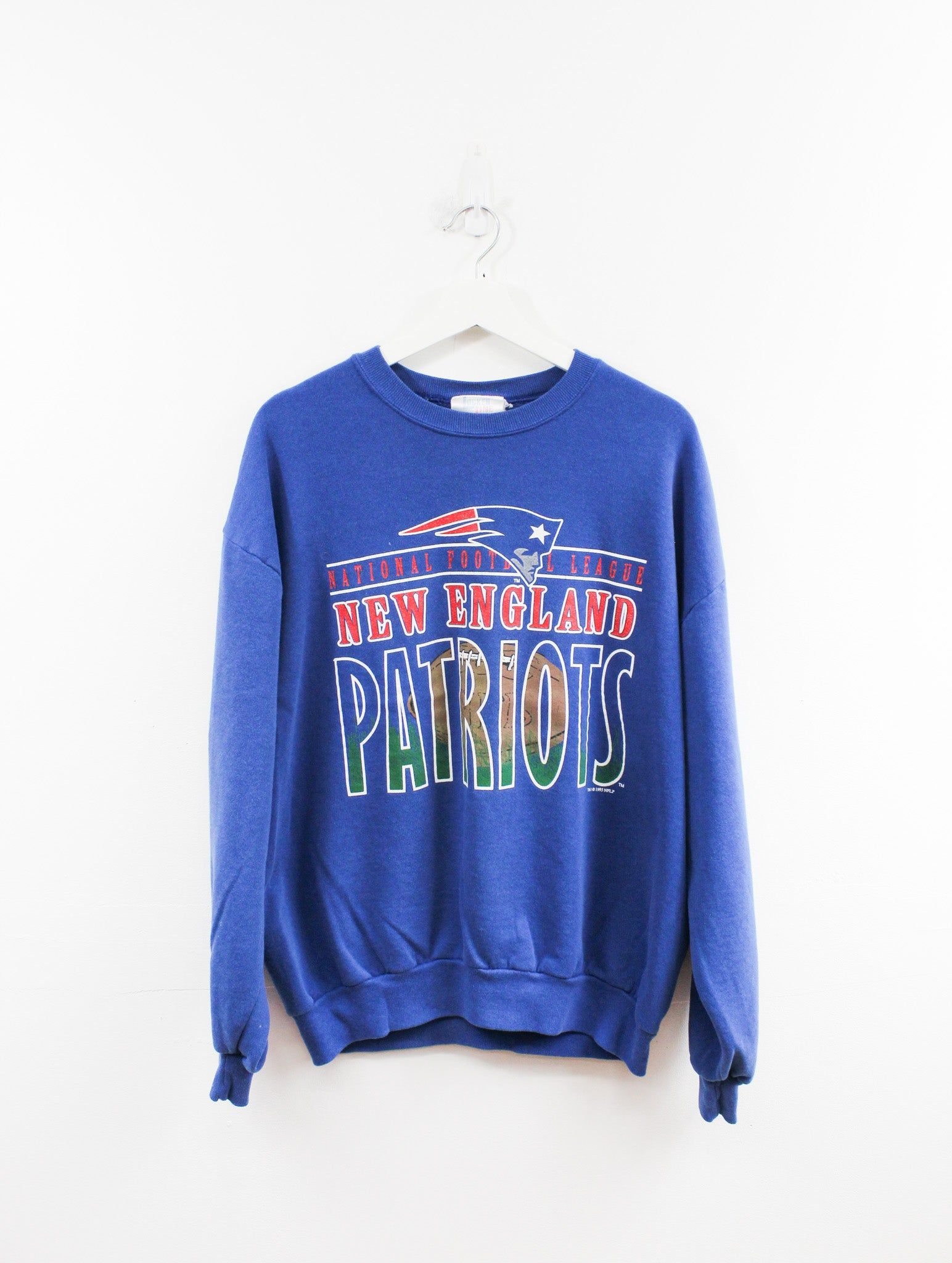Vintage 95' New England Patriots Football Crewneck sold by HG Vintage