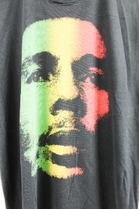 Bob Marley Rastafari Flag Picture Tee sold by HG Vintage