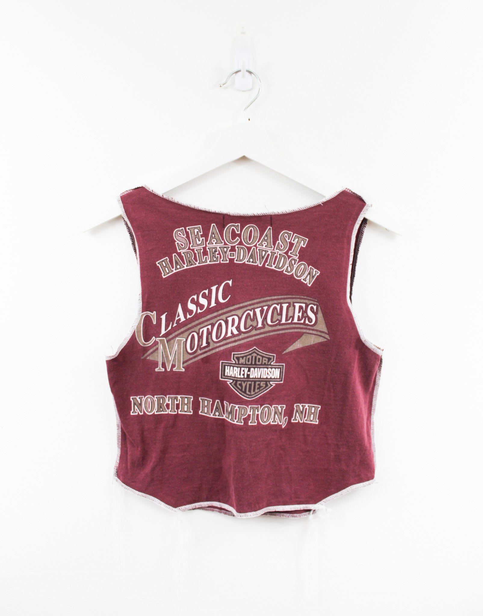 Haus Of Mojo Reworked Vintage Harley Davidson North Hampton Double Stitch Crop Top sold by HG Vintage product image thumbnail 3