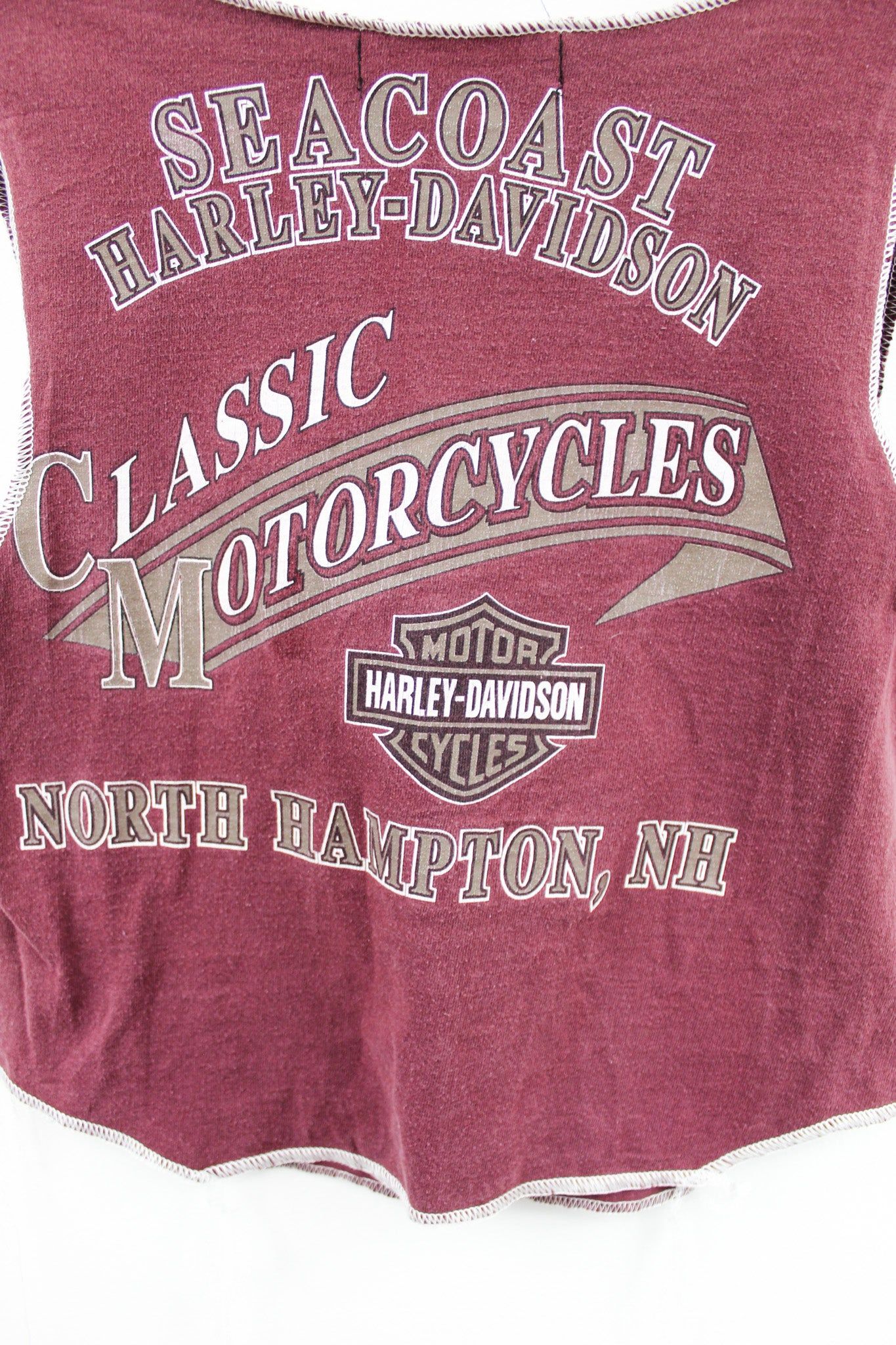 Haus Of Mojo Reworked Vintage Harley Davidson North Hampton Double Stitch Crop Top sold by HG Vintage product image thumbnail 4