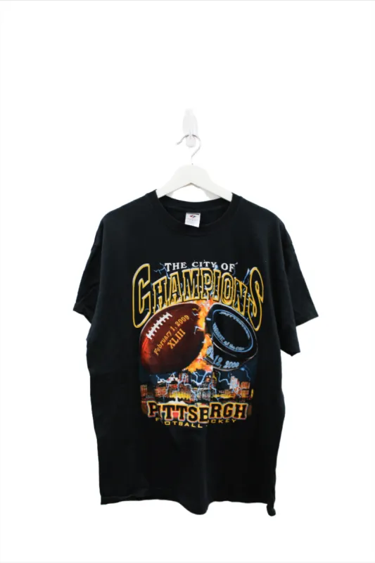 Z - 2009 Pittsburgh City Of Champions NFL/NHL Tee sold by HG Vintage