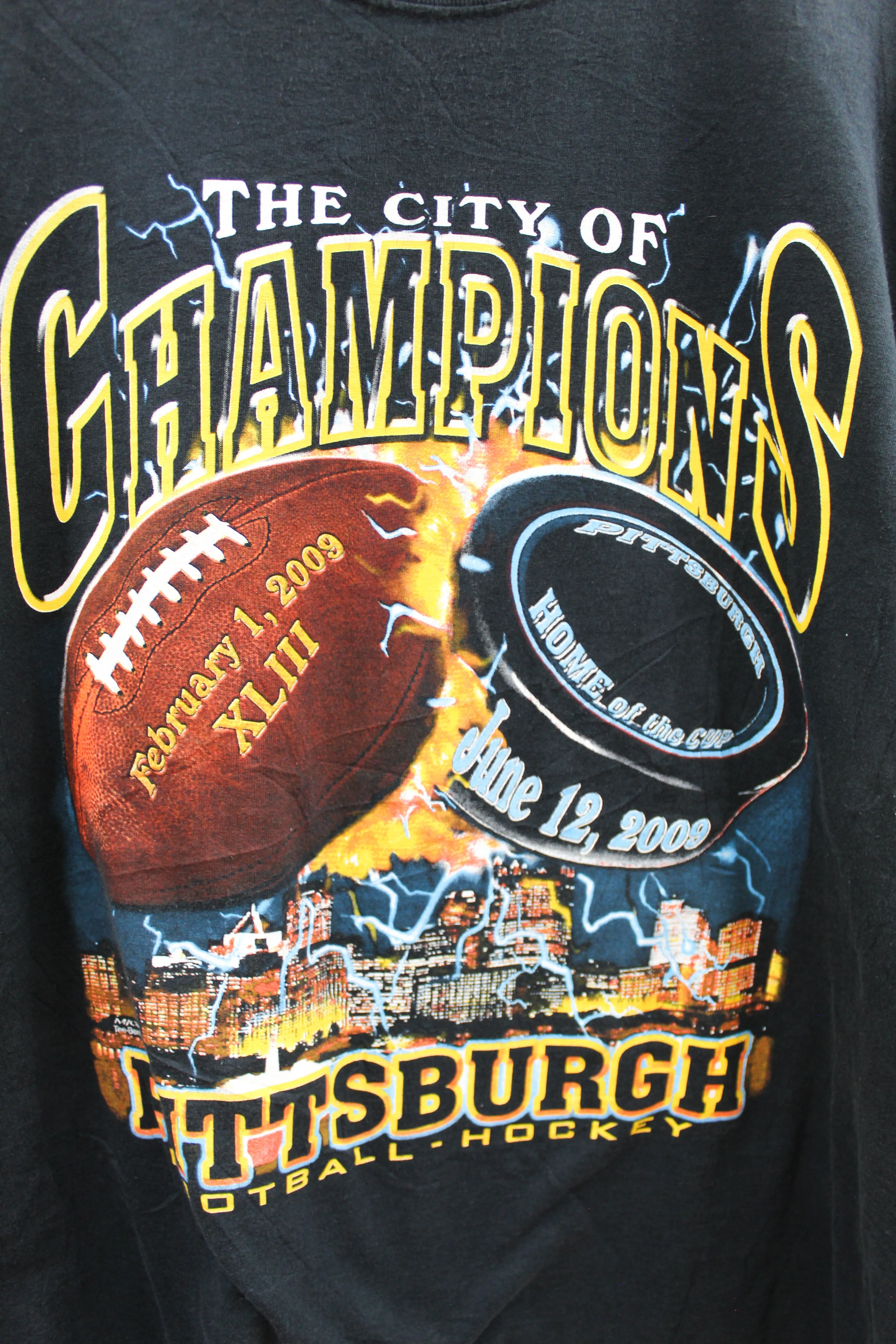 Z - 2009 Pittsburgh City Of Champions NFL/NHL Tee sold by HG Vintage product image thumbnail 2