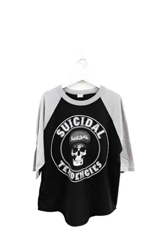 Z - Suicidal Tendencies Logo Raglan Tee sold by HG Vintage