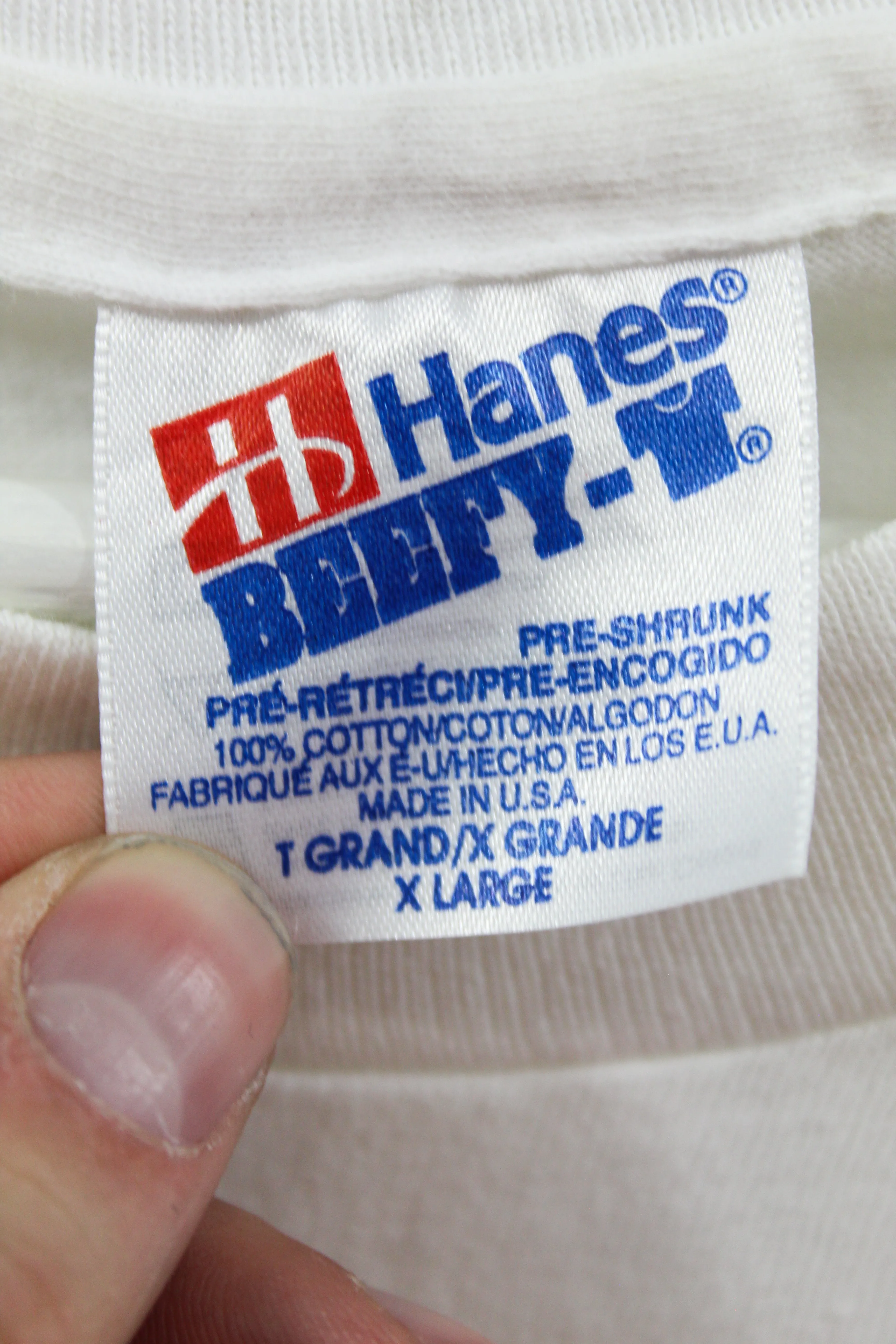 Z - Vintage Single Stitch Hard Rock Cafe Las Vegas Neon Logo Hanes Beefy Tee sold by HG Vintage product image thumbnail 5