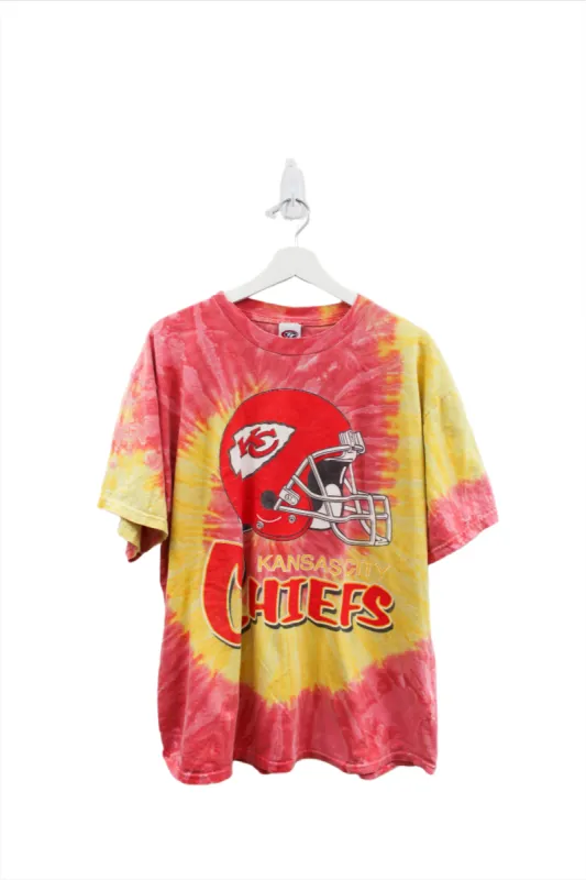 Z - Vintage NFL Kansas City Chiefs Helmet Tie Dye Tee sold by HG Vintage
