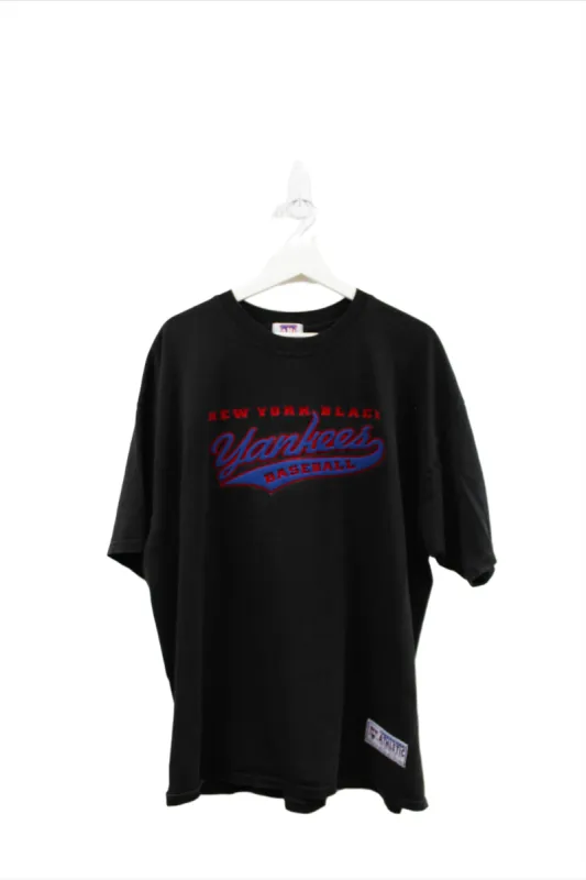 Z - Vintage ANL Baseball New York Black Yankees Logo Tee sold by HG Vintage