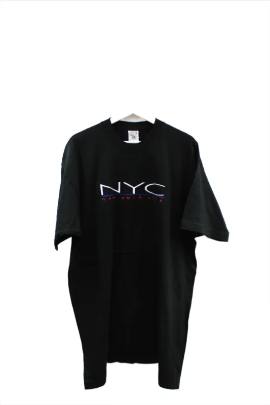 X - Vintage New York City Embroidered Script Tee sold by HG Vintage