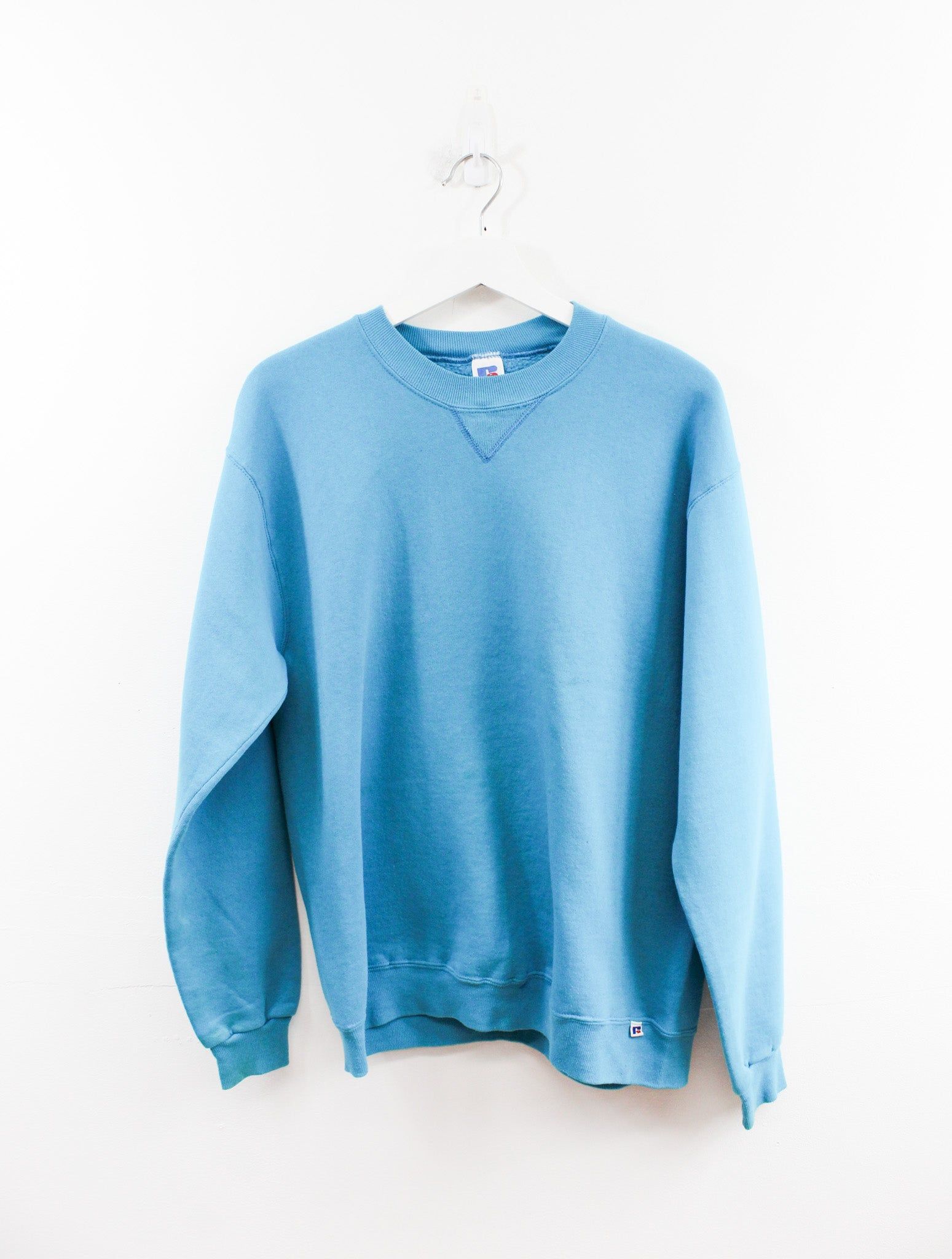 Vintage 90s Russell Athletic Made In The USA Blank Crewneck sold by HG Vintage