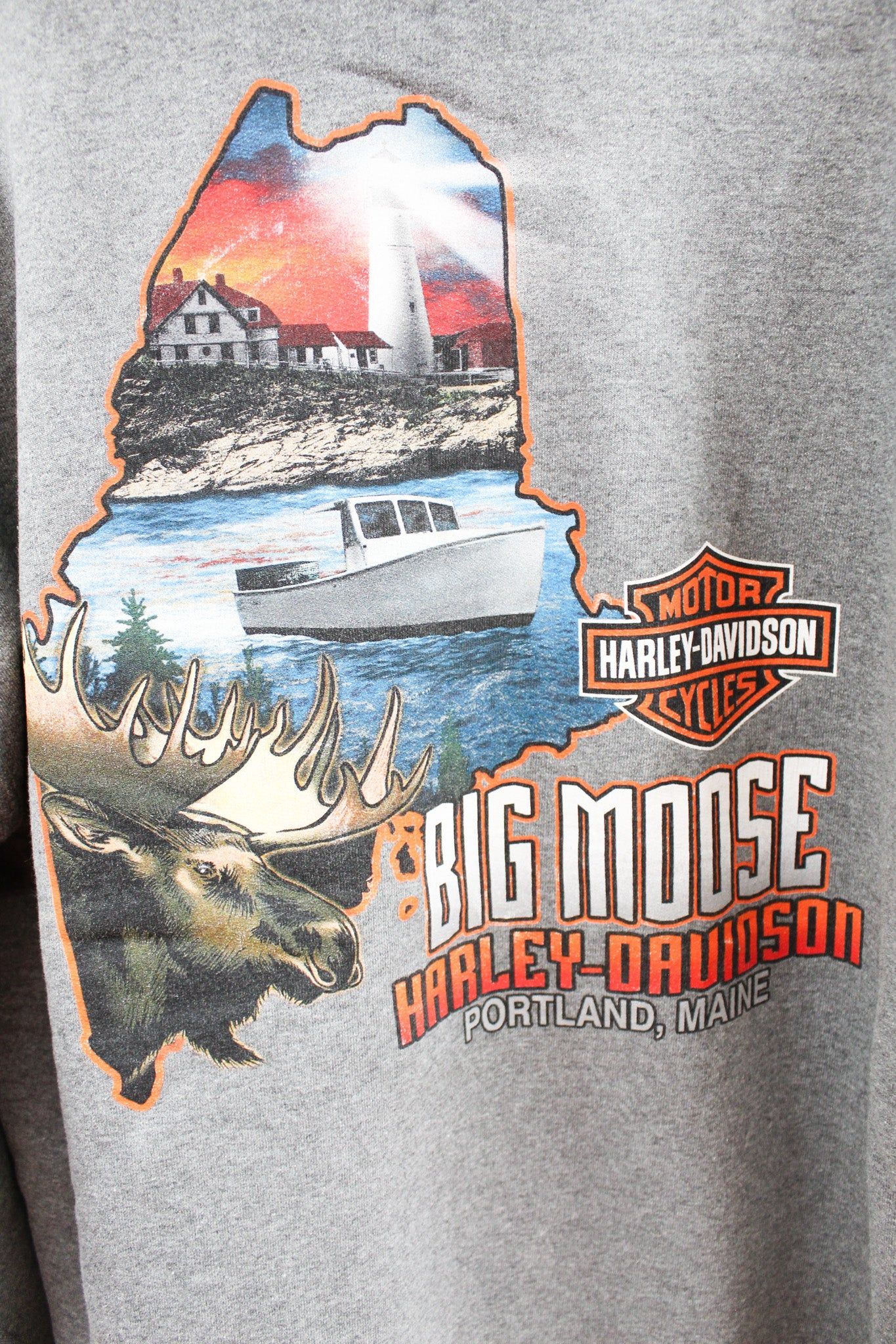 Harley Davidson Portland Maine Hoodie sold by HG Vintage product image thumbnail 4