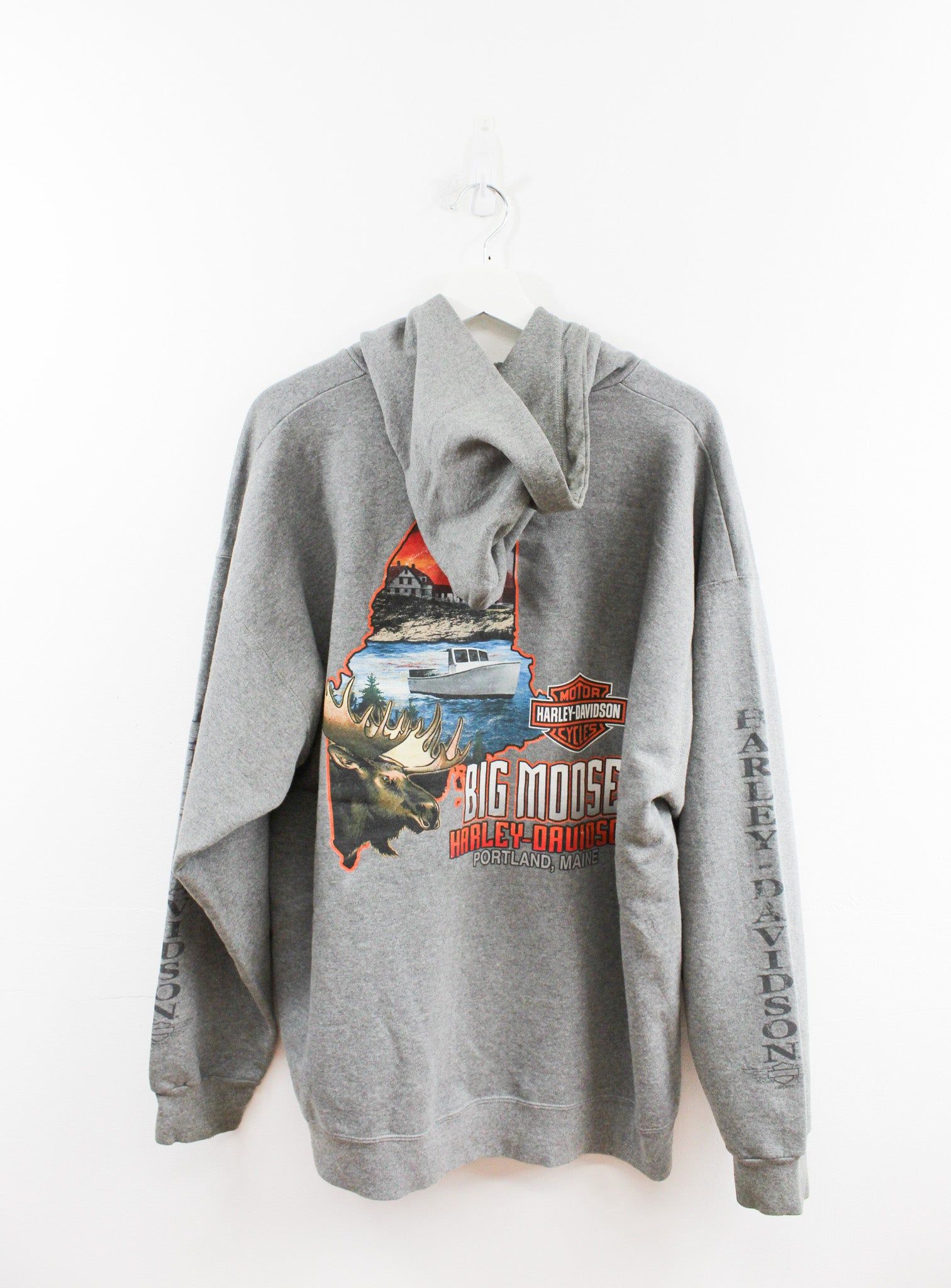 Harley Davidson Portland Maine Hoodie sold by HG Vintage product image thumbnail 3