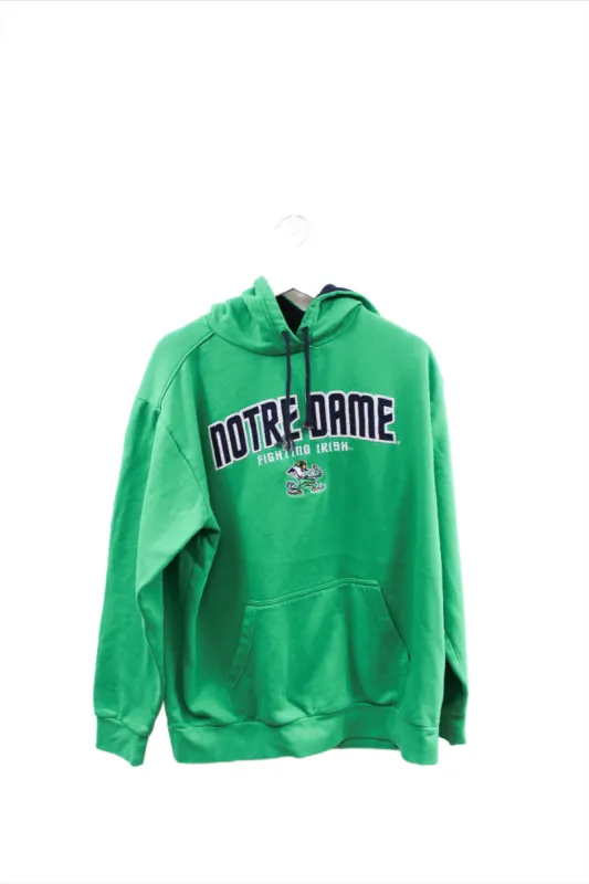Z - Vintage University Of Notre Dame Fighting Irish Embroidered Script & Logo Hoodie sold by HG Vintage