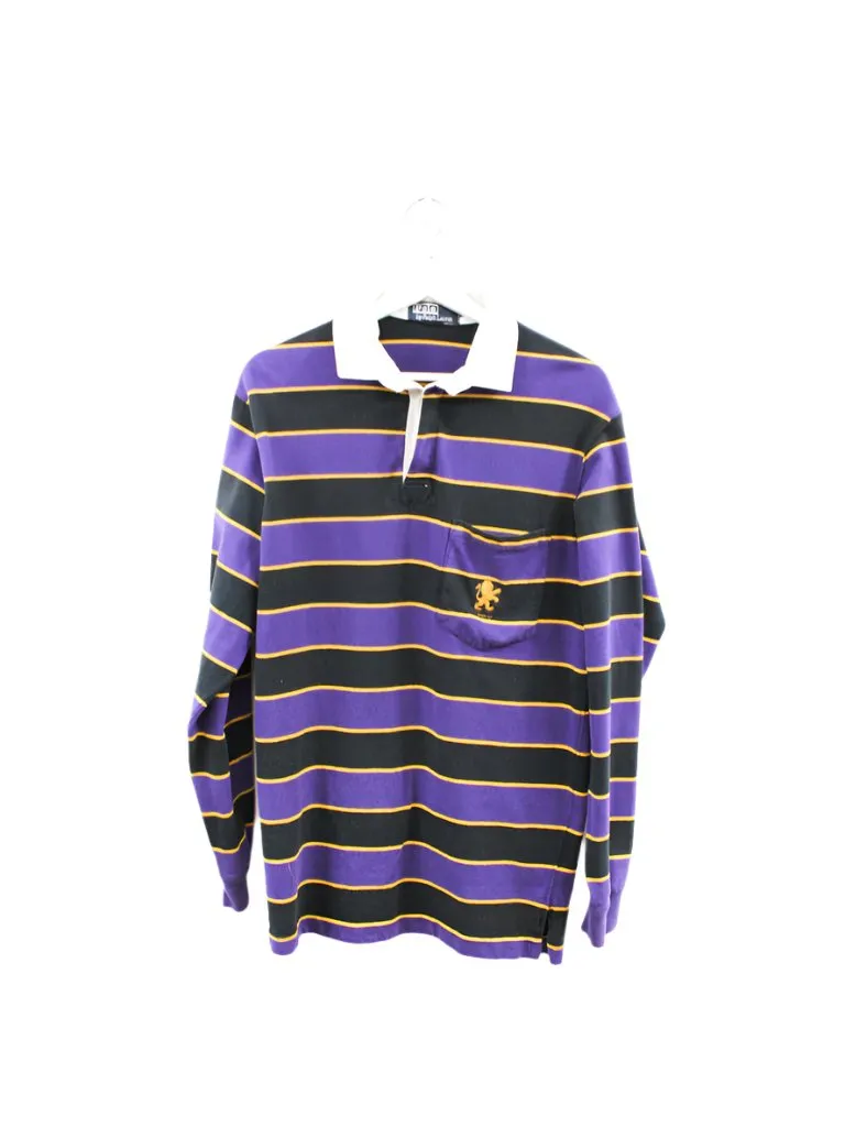 Z - Vintage Polo By Ralph Lauren Long Sleeve Rugby Shirt Stripped sold by HG Vintage