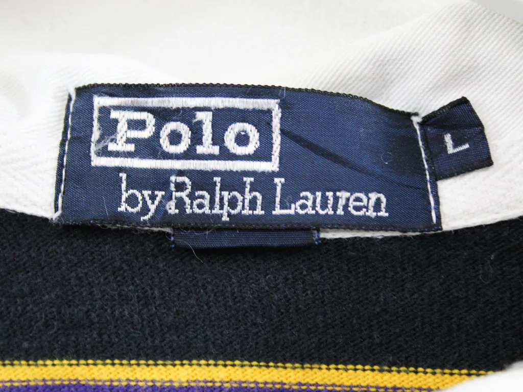 Z - Vintage Polo By Ralph Lauren Long Sleeve Rugby Shirt Stripped sold by HG Vintage product image thumbnail 3