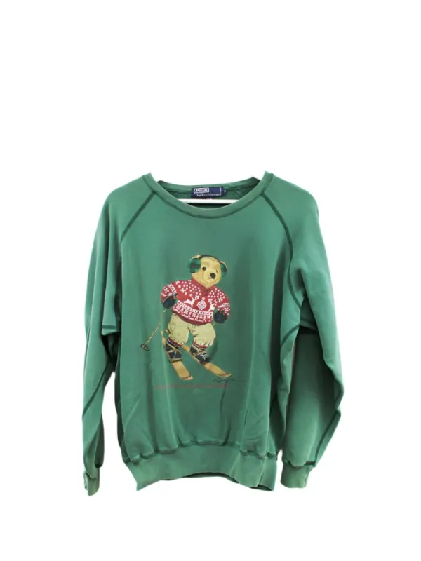 Z - Vintage Ralph Lauren Polo Bear Skiing Crewneck sold by HG Vintage