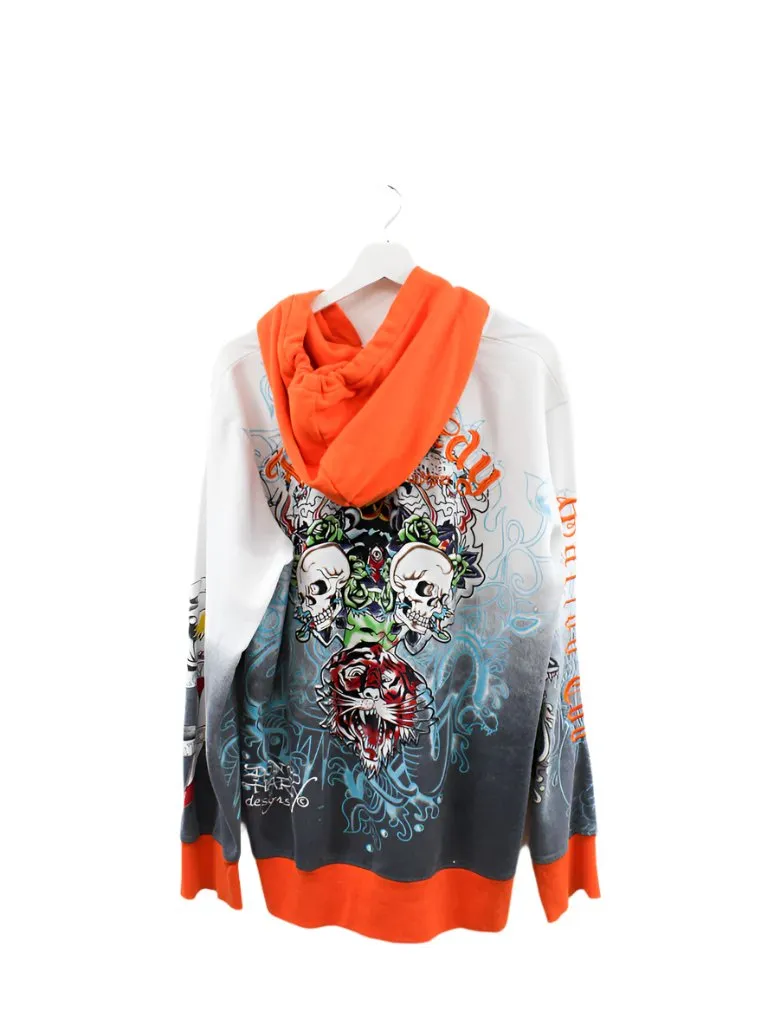 Z - Ed Hardy By Christian Audigier All Over Print Zip Up Hoodie sold by HG Vintage product image thumbnail 3