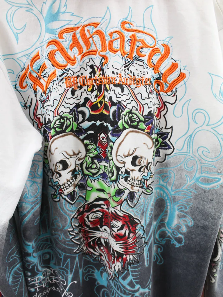 Z - Ed Hardy By Christian Audigier All Over Print Zip Up Hoodie sold by HG Vintage product image thumbnail 4