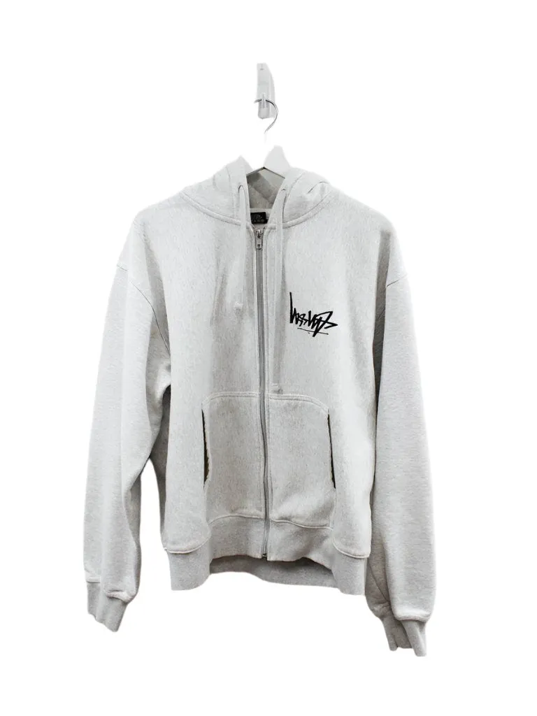 Z - Stussy Upside Down Logo Zip Up Hoodie sold by HG Vintage