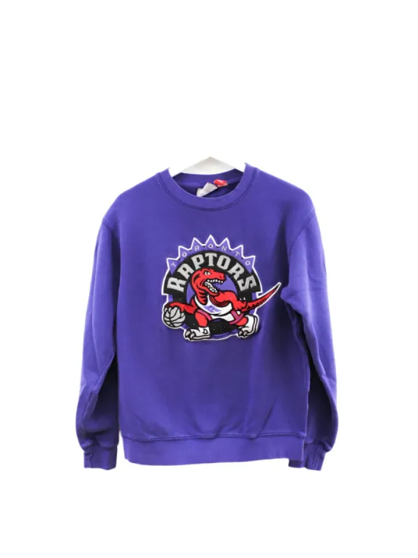 Z - Vintage Raptors NBA Mitchell & Ness Embroidered Logo Crewneck made by NBA