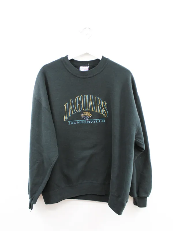 Z - Vintage Jaguars NFL Chalk Line Embroidered Logo & Script Crewneck made by NFL