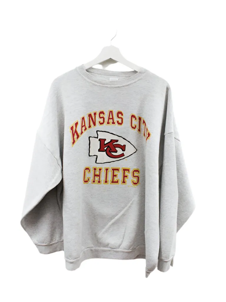 Z - Vintage 1995 Chiefs NFL Logo 7 Logo & Script Crewneck sold by HG Vintage