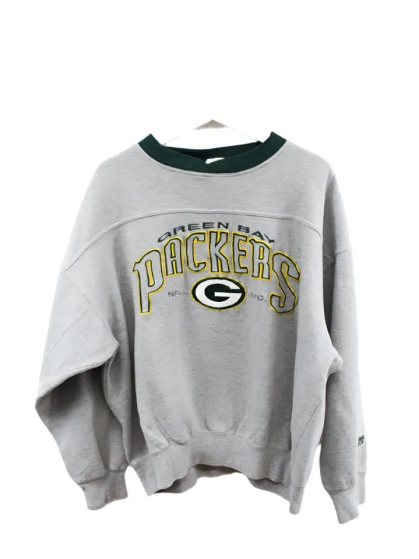 Z - Vintage Packers NFL Lee Embroidered Logo & Script Crewneck sold by HG Vintage