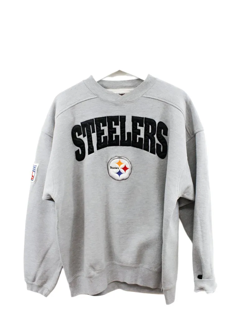 Z - Vintage Steelers NFL Starter Embroidered Logo & Script Crewneck sold by HG Vintage