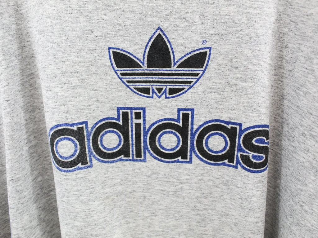 Z- Vintage 90s Adidas Script Crewneck Light Grey sold by HG Vintage product image thumbnail 2
