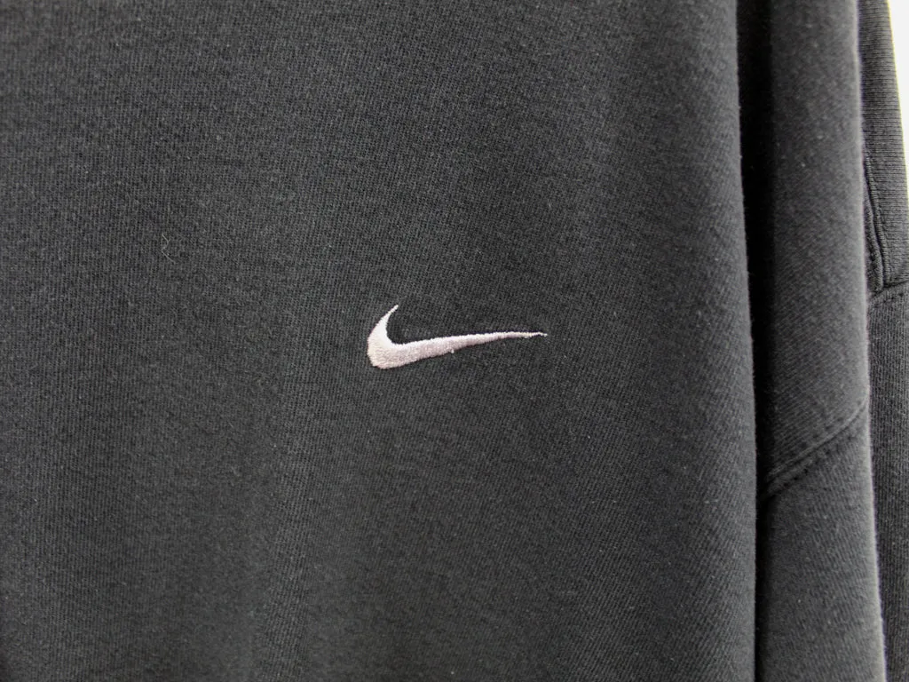 Z- Vintage 90s Nike Embroidered Swoosh Left Side Chest Crewneck Black sold by HG Vintage product image thumbnail 2