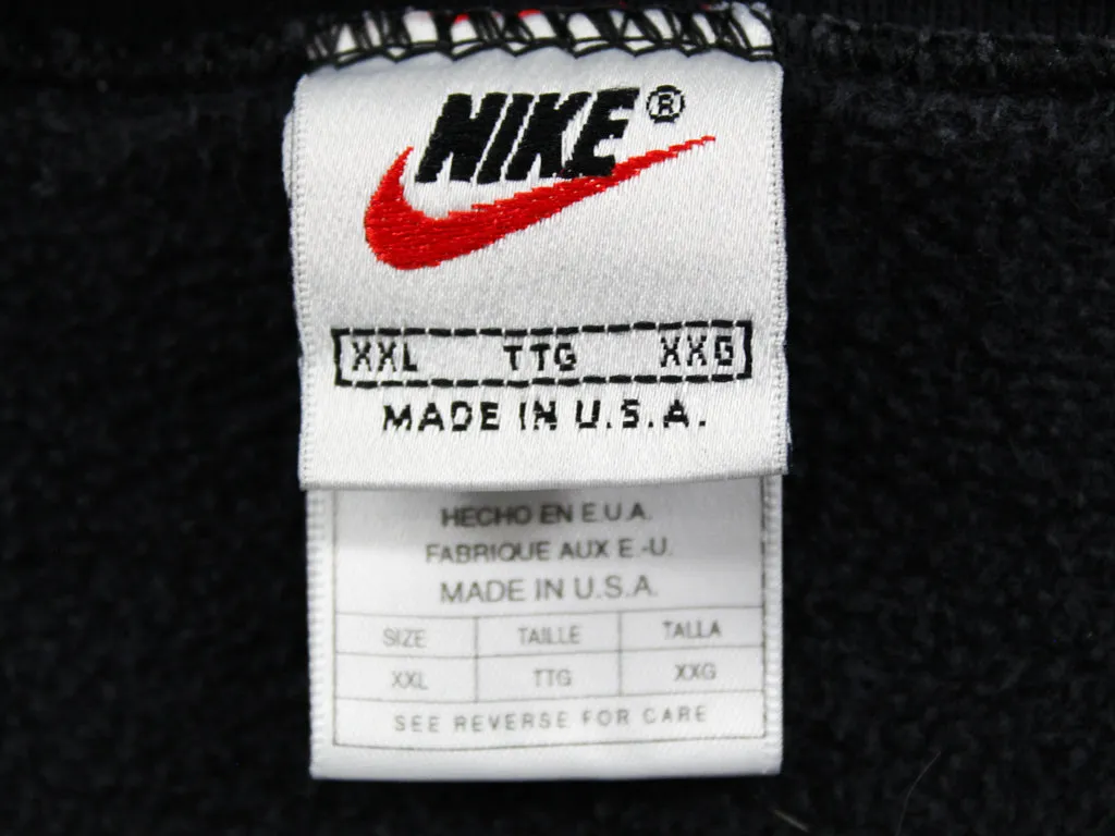 Z- Vintage 90s Nike Embroidered Swoosh Left Side Chest Crewneck Black sold by HG Vintage product image thumbnail 3