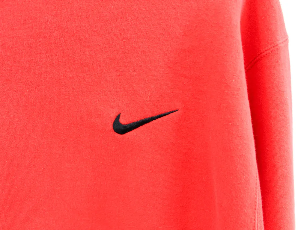 Z- Vintage Nike 90's Embroidered Swoosh Left Side Chest Crewneck Red sold by HG Vintage product image thumbnail 2