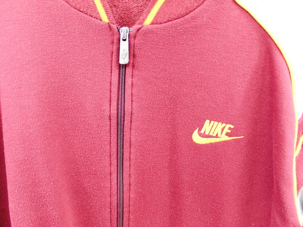 Z- Vintage 80s Nike Track Jacket Grey/Maroon/Yellow sold by HG Vintage product image thumbnail 2