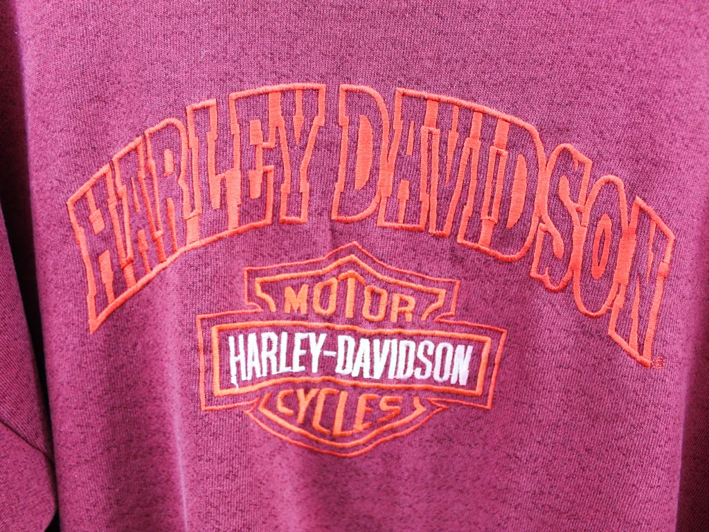 Z- Vintage Harley Davidson Embroidered Script Crewneck sold by HG Vintage product image thumbnail 2