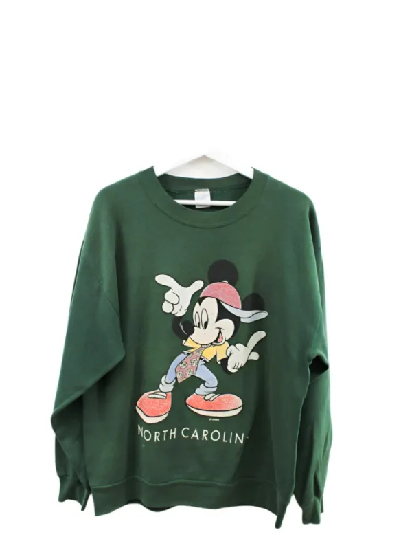 Z- Vintage Disney Mickey North Carolina Crewneck sold by HG Vintage