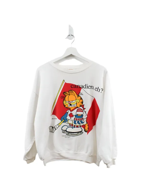 Z- Vintage 1978 Garfield Canadian Eh? Crewneck sold by HG Vintage