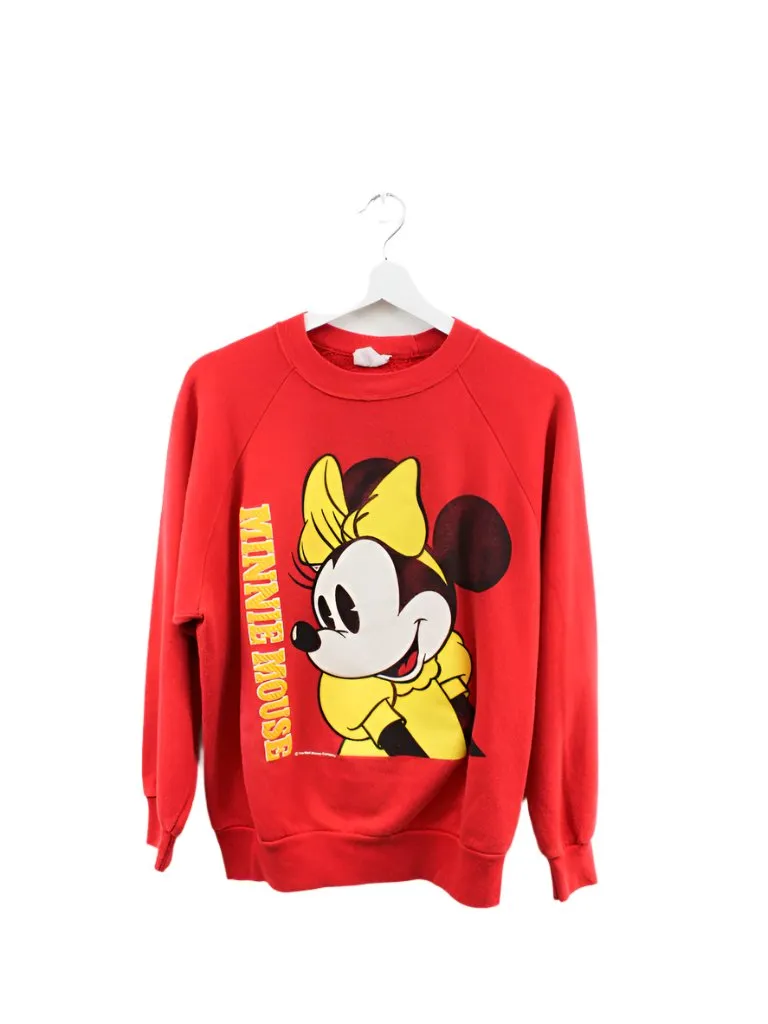 Z- Vintage Disney Minnie Mouse & Script Crewneck sold by HG Vintage