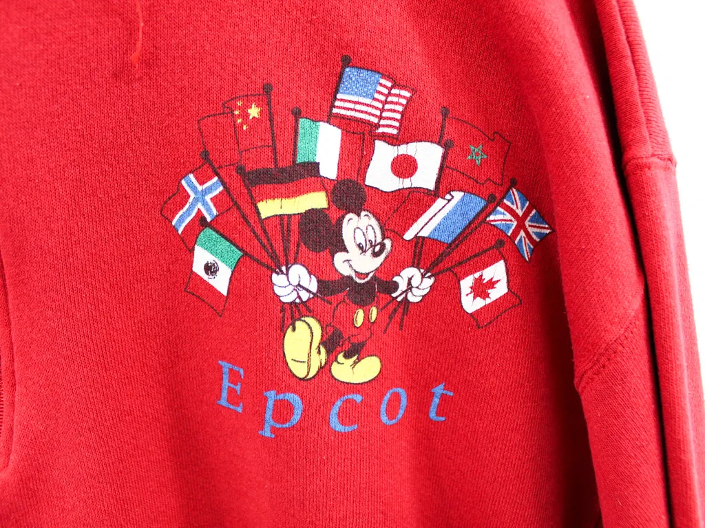 Z- Vintage Disney Mickey Epcot Center Quarter Zip Crewneck sold by HG Vintage product image thumbnail 2