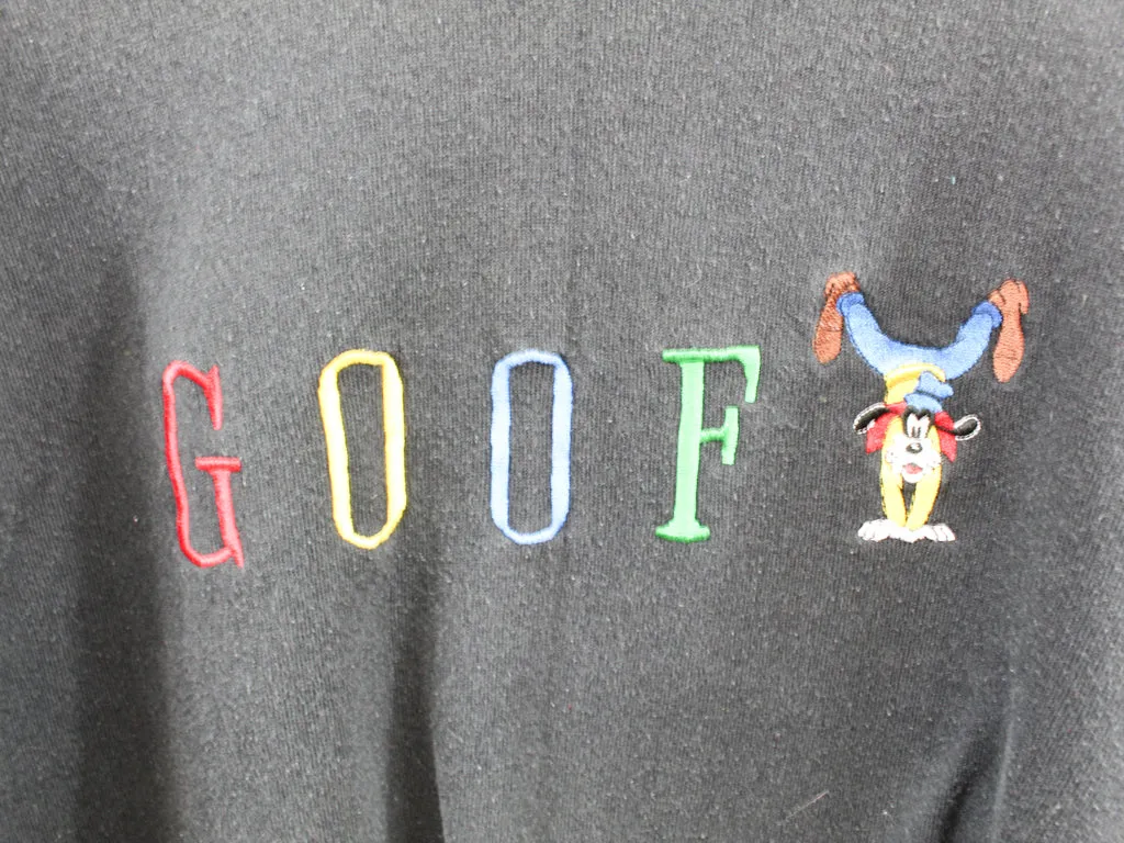 Z- Vintage Disney Embroidered Goofy & Script Crewneck sold by HG Vintage product image thumbnail 2