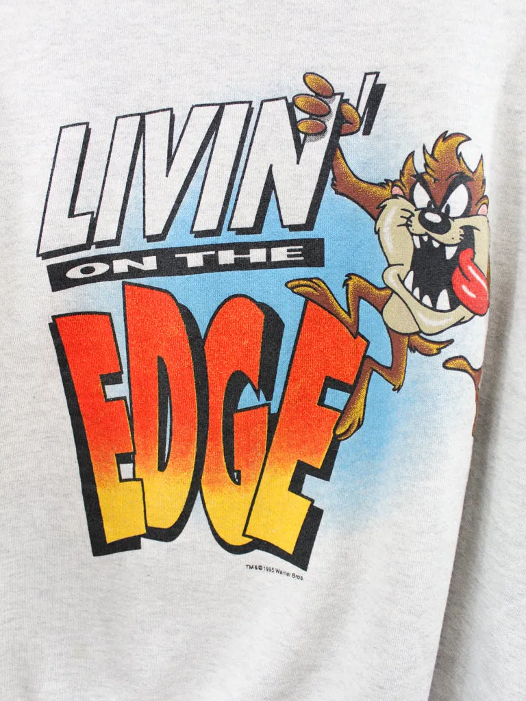 Z- Vintage 1995 Looney Tunes Tasmanian Devil Livin’ On The Edge Crewneck sold by HG Vintage product image thumbnail 2