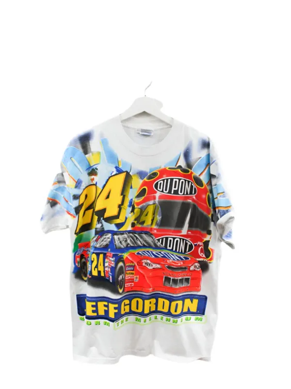 Z- Vintage 2000 Nascar Chase Authentic Jeff Gordon 24 All Over Print Car Tee sold by HG Vintage