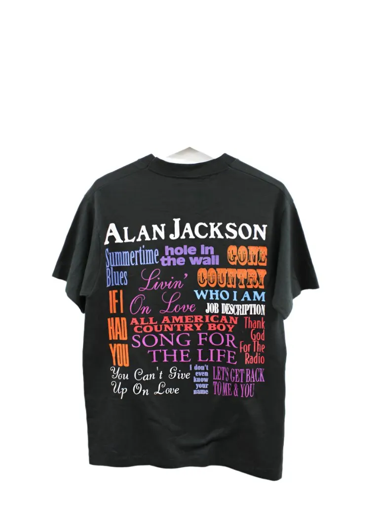 Z- Vintage 1995 Alan Jackson Picture Single Stitch Tee sold by HG Vintage product image thumbnail 5